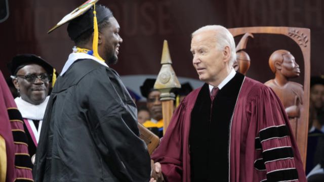 President Biden Applauds Morehouse Grad's Appeal For Gaza Cease-Fire At Graduation (1)
